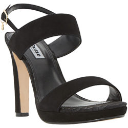 Dune Maye High Heel Sandals Black Suede